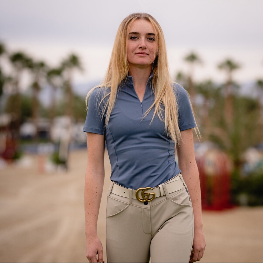 TKEQ | Equestrian | QUINN ESSENTIAL COMPETITION TOP | SHORT SLEEVE | Monaco